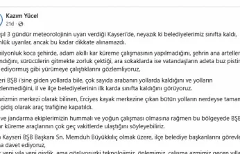 İYİ Partili Yücel, 'Kar küreme çalışmalarında Kayseri belediyeleri sınıfta kaldı'