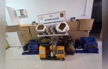 Jandarma ekipleri 130 bin adet makaron ele geçirdi