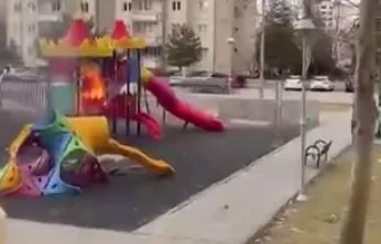 Kaydırağı yakan 15 yaşındaki çocuk yakalandı