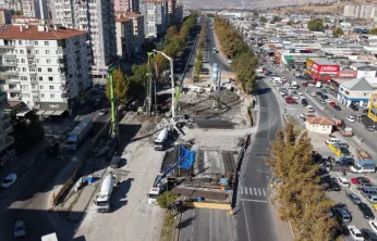 Kayseri'de DSİ-Yeni Sanayi Katlı Kavşak Projesi Tam Gaz