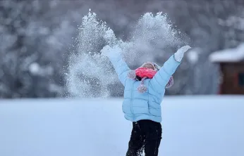 Kayseri'de eğitimde kar tatili sevinci