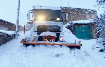 Kayseri'de kar temizleme seferberliği