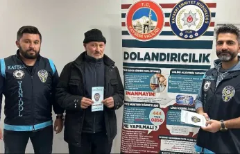 Kayseri'de sahte polis dolandırıcısı tespit edildi: 19 yaşındaki şüpheli aranıyor