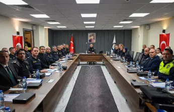 Kayseri'de yılbaşı tedbirleri toplantısı