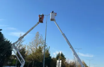 Kayseri'nin cadde ve sokak aydınlatma armatürleri komple değişiyor