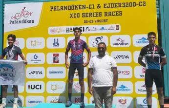 Kayserili sporcular Beyzanur ve Metin madalyayla döndü