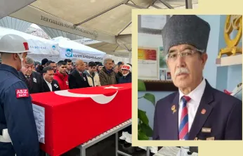Kıbrıs gazisi Dernek Başkanı Osman Balcı son yolculuğuna uğurlandı