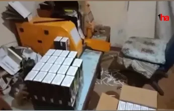 Kiraladığı evi sigara imalathanesine çevirdi: Polisten kaçamadı