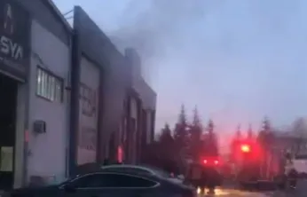 OSB'de sünger fabrikasında yangın