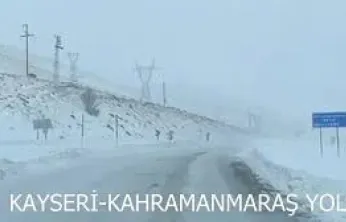 Pınarbaşı-Göksun karayolu çekici ve tır trafiğine kapatıldı
