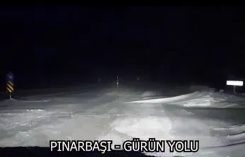 Pınarbaşı/Gürün Karayolu araç trafiğine kapalı