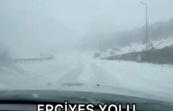 Pınarbaşı-Gürün ve Erciyes yolu ulaşıma kapandı