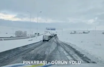 Pınarbaşı'nın Gürün ve Göksun karayolu araç trafiğine kapalı
