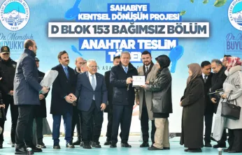 Sahabiye Dönüşüm Projesinde Görkemli Anahtar Teslim Töreni