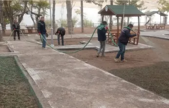 Sarımsaklı Barajı Mesire Alanı'nda Yenileme Çalışmaları Devam Ediyor