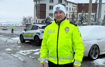 Sömestr yoğunluğunda Erciyes yolunda kış lastiği uygulaması
