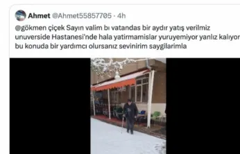 Vatandaş sosyal medya mecrasından seslendi, Vali Çiçek anında karşılık verdi