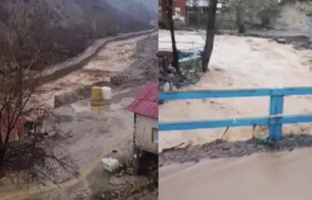 Yahyalı'da Dere Taştı, Evler Suya Gömüldü