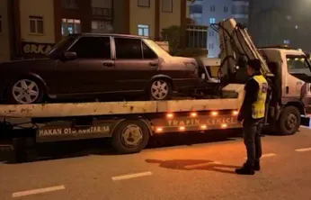 Yeni Sanayi'de drift atan araç trafikten men edildi