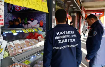 Zabıtadan kanatlı et satan işletmelere denetim