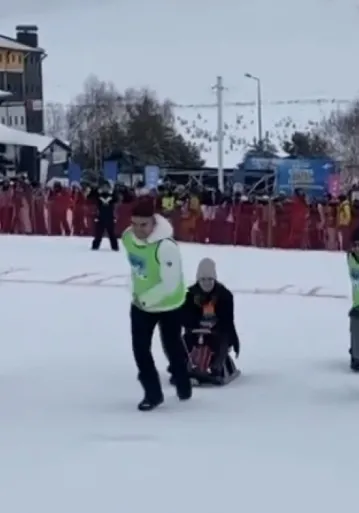 Erciyes'te eşler 'çekilmez oldun' yarışmasında