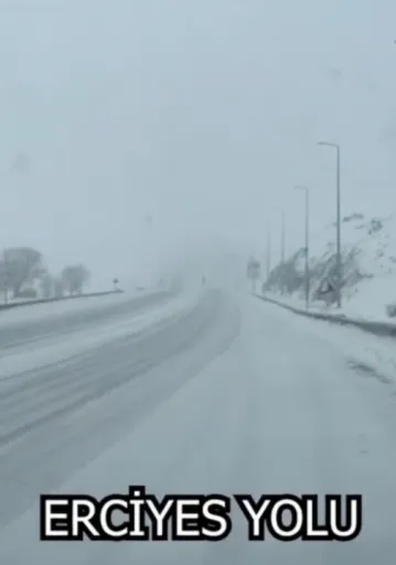 Kayseri'de yollar trafiğe açık