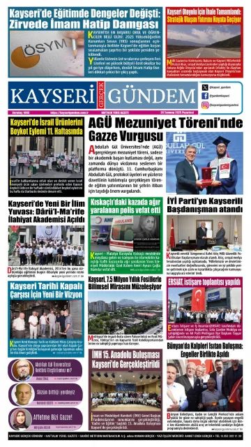 E-Gazete - Tarih: 28 Temmuz 2025