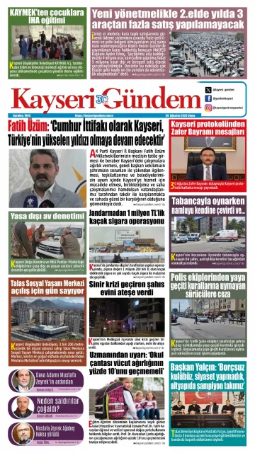 E-Gazete - Tarih: 30 Ağustos 2024