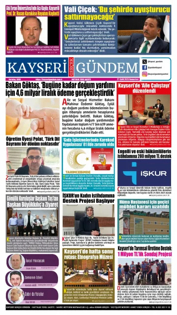 E-Gazete - Tarih: 27 Eylül 2025