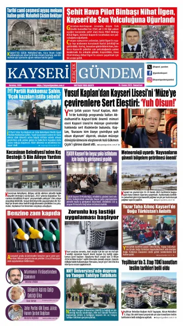 E-Gazete - Tarih: 15 Kasım 2025