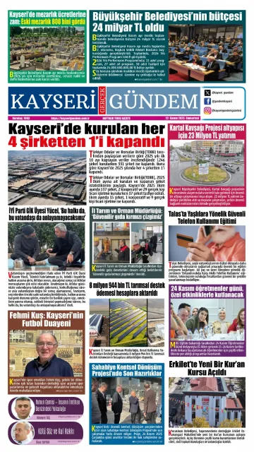 E-Gazete - Tarih: 22 Kasım 2025