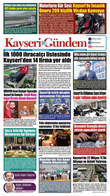 E-Gazete - Tarih: 01 Temmuz 2025