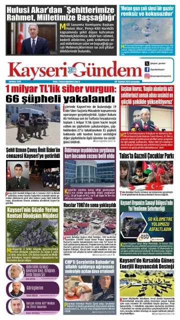 E-Gazete - Tarih: 09 Temmuz 2025