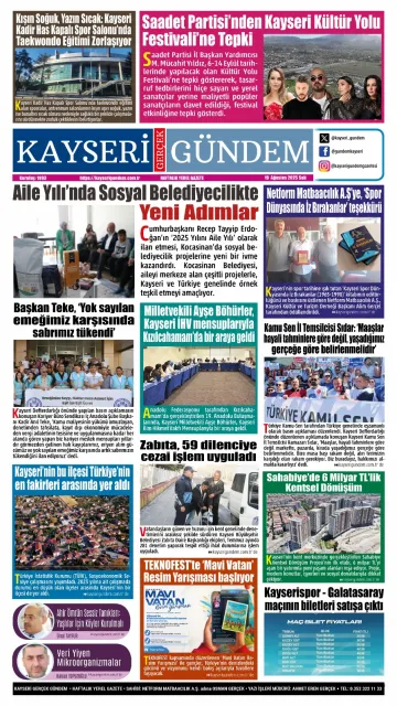 E-Gazete - Tarih: 19 Ağustos 2025