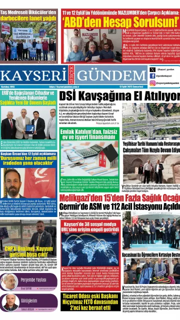 E-Gazete - Tarih: 13 Eylül 2025