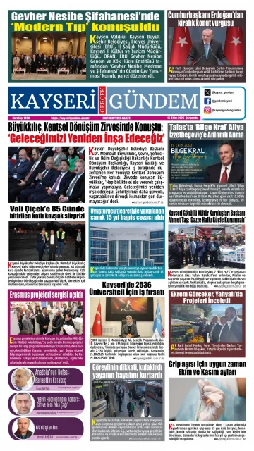 E-Gazete - Tarih: 15 Ekim 2025
