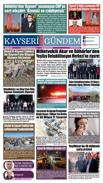 E-Gazete - Tarih: 31 Ekim 2025