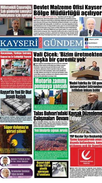 E-Gazete - Tarih: 08 Kasım 2025