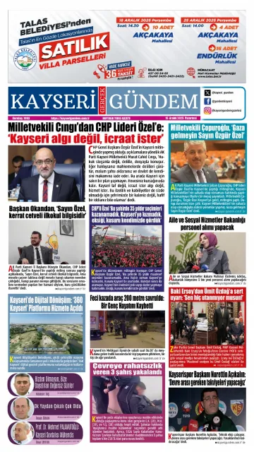 E-Gazete - Tarih: 15 Aralık 2025
