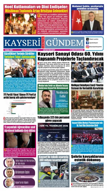 E-Gazete - Tarih: 31 Aralık 2025