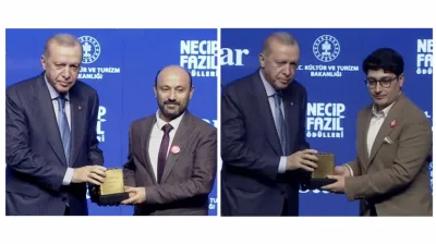 Kayserili 2 Şaire Cumhurbaşkanı'ndan Necip Fazıl Ödülü