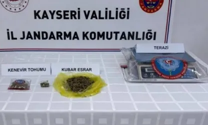 Jandarmadan narkotik operasyonu Çeşitli miktarda uyuşturucu madde ele geçirildi