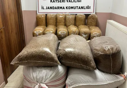 600 kilogram bandrolsüz tütün ele geçirildi