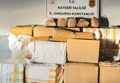 Jandarma, 750 kilogram bandrolsüz tütün ele geçirdi