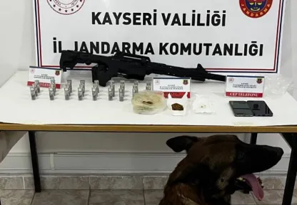 Jandarmadan operasyon: Uyuşturucu madde ve av tüfeği ele geçirildi