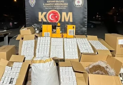 KOM'dan kaçak sigara operasyonu