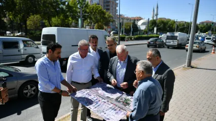 Başkan Büyükkılıç, DSİ Katlı Kavşağı proje çalışmalarını inceledi