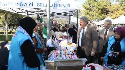 Başkan Palancıoğlu'ndan, Gazze İçin Hayır Çarşısı'na ziyaret