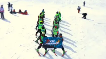 ERVA Kar Fırtınaları sporcuları antrenmanlarını sürdürüyor