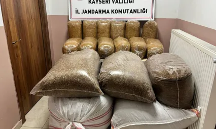 600 kilogram bandrolsüz tütün ele geçirildi